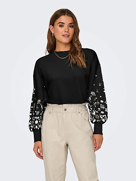 ONLY Sweatshirt ONLBROOKE L/S O-NECK FLOWER günstig online kaufen