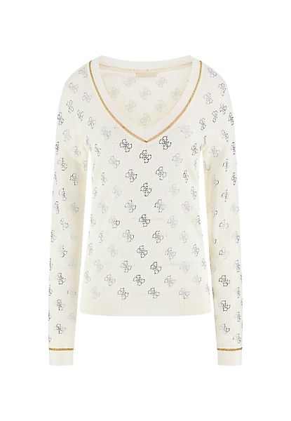 Guess Strickpullover Pullover ROSIE Strickpullover V- günstig online kaufen