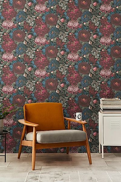 living walls Vliestapete Michalsky 6 florale Tapete Mustertapete Blumen Blu günstig online kaufen