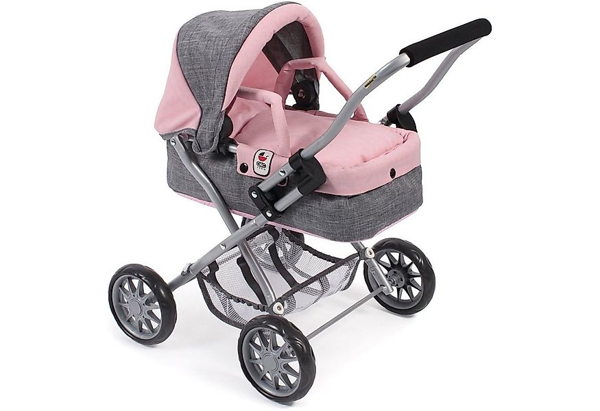 CHIC2000 Puppenwagen 555 15 Mini-Kuschelwagen "SMARTY" Melange grau-rosa günstig online kaufen