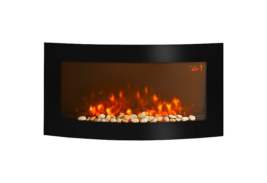 HOMCOM Elektrokamin, Kamin Kaminofen Elektrischer Wandkamin 89,2 x 13,5 x 4 günstig online kaufen