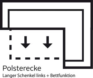 sit&more Ecksofa "Bansin L-Form" wahlweise mit Bettfunktion günstig online kaufen