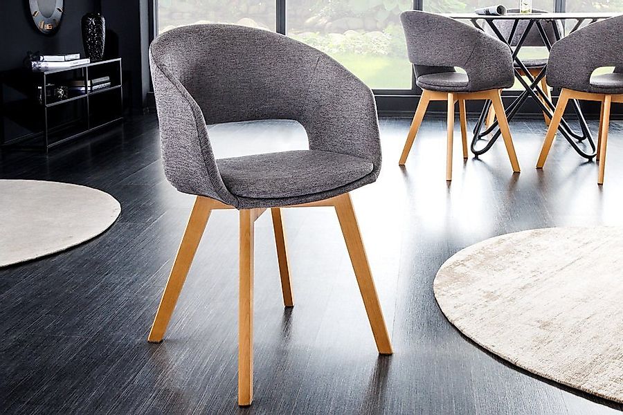 riess-ambiente Polsterstuhl NORDIC STAR grau / günstig online kaufen