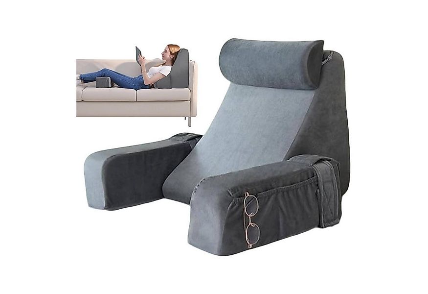 BlingBin Rückenkissen Lesekissen mit Abnehmbaren Armlehnen & Kopfkiseen, Be günstig online kaufen