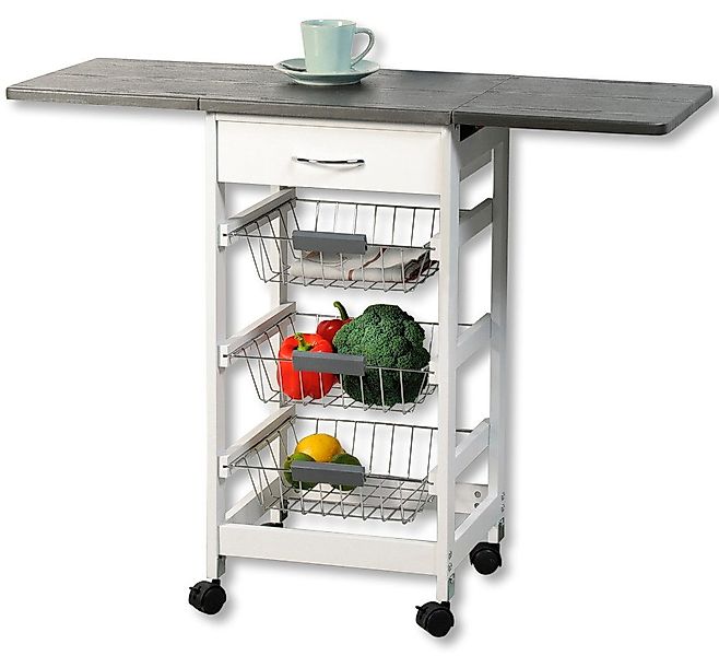 KESPER® Küchenwagen Rollwagen - weiß, FSC günstig online kaufen