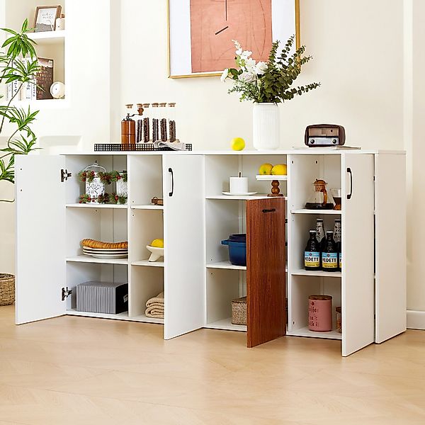STILVORA Sideboard wohnzimmer 160×40×80cm Buffetschrank Küchenschrank günstig online kaufen