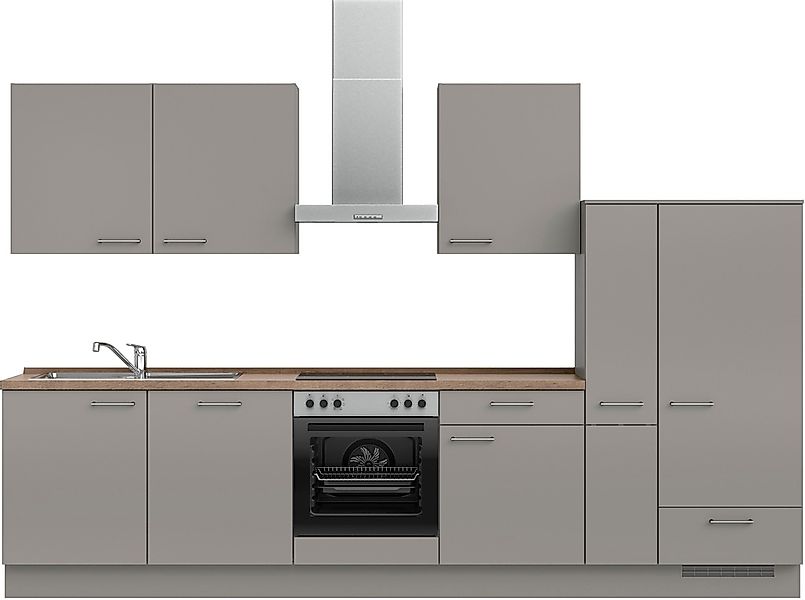 nobilia Küchenzeile ""Laser I", Ausrichtung wählbar, Breite 330 cm" vormont günstig online kaufen