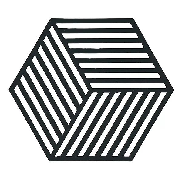 Hexagon Topfuntersetzer schwarz günstig online kaufen
