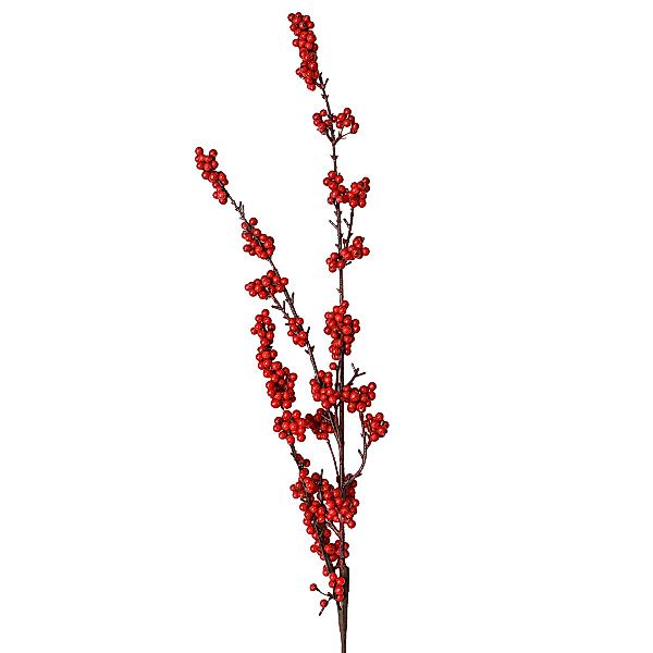 Künstliche Zimmerpflanze Roter Beerenzweig 115cm künstlich günstig online kaufen
