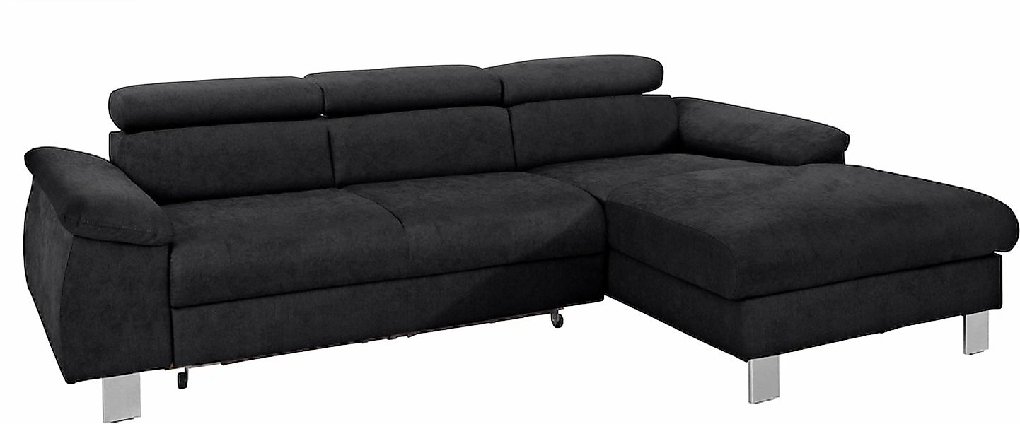 COTTA Ecksofa "Komaris L-Form, B: 244 cm" mit Kopfteilverstellung, optional günstig online kaufen