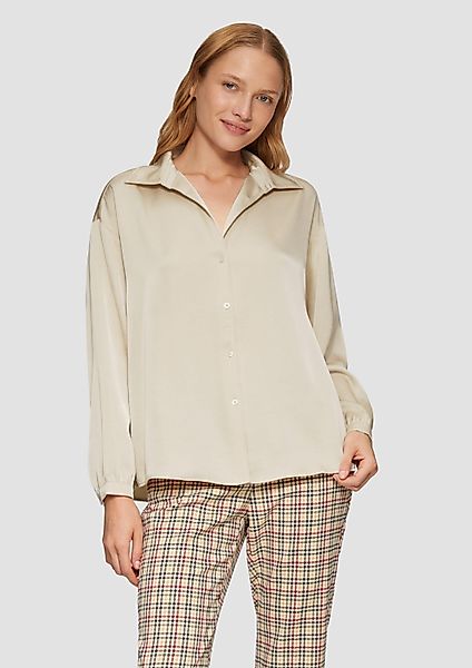 s.Oliver Langarmbluse Bluse Satinierte Bluse mit günstig online kaufen