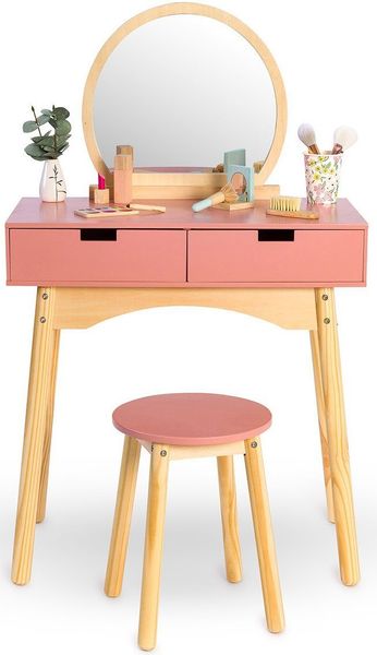 MUSTERKIND® Schminktisch Calendula, alrosa/natur, mit Hocker günstig online kaufen