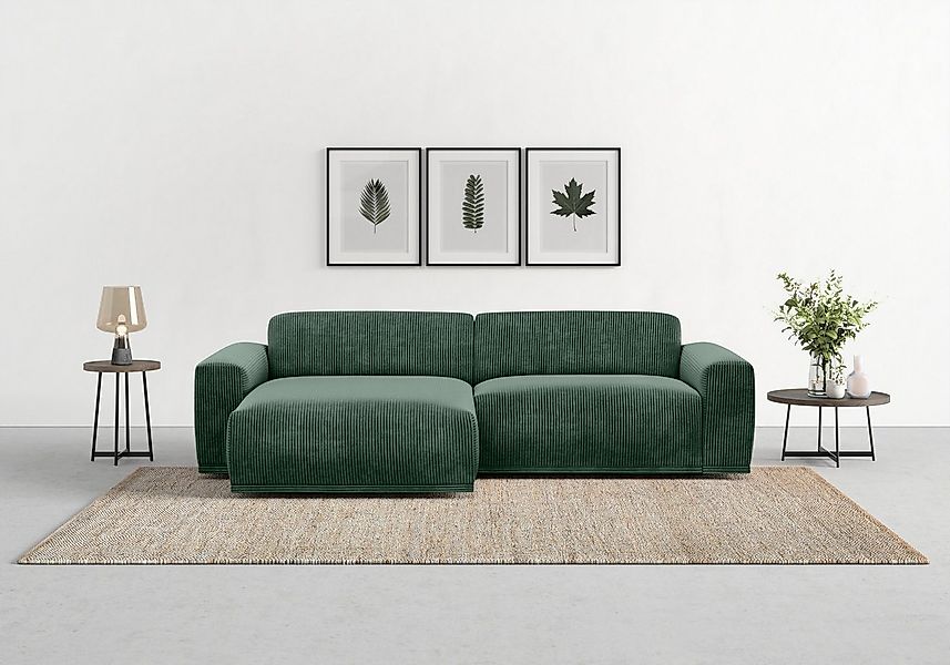 TRENDMANUFAKTUR Ecksofa "Braga, mit hochwertigem Kaltschaum, L-Form, in Cor günstig online kaufen