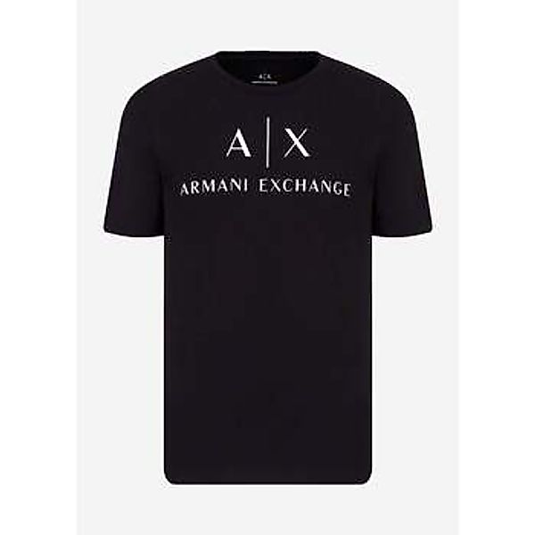 EAX  T-Shirt Slim fit jersey t-shirt with logo - black günstig online kaufen