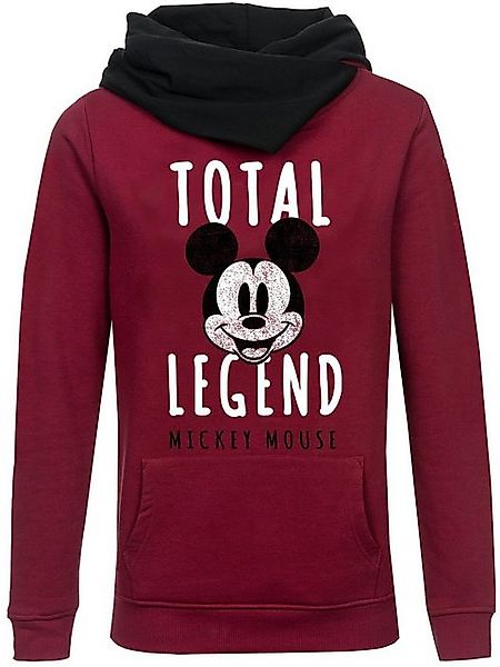 Mickey & Minnie Mouse Total Legend Damen Schalkragenpullover rot günstig online kaufen