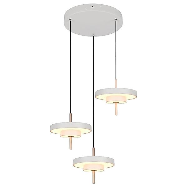 TRIO Leuchten LED Pendelleuchte KEATON, 3-flammig, günstig online kaufen