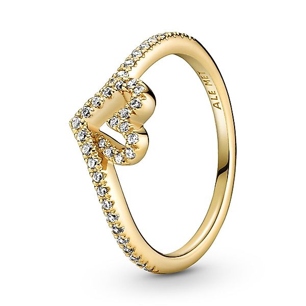 Pandora Fingerring Herz Funkelnder Wunsch Goldfarben günstig online kaufen