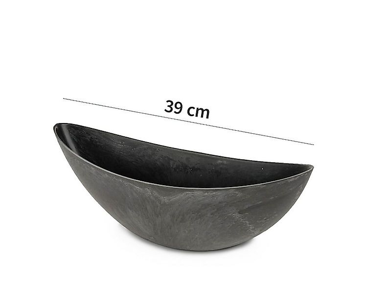 matches21 HOME & HOBBY Blumentopf Große Pflanzschalen oval, schwarz 39 cm f günstig online kaufen