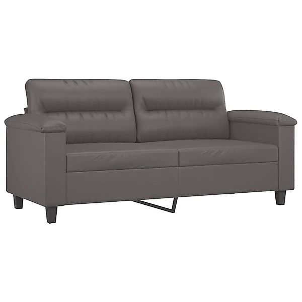 vidaXL 2-Sitzer-Sofa Grau 140 cm Kunstleder 359585 günstig online kaufen