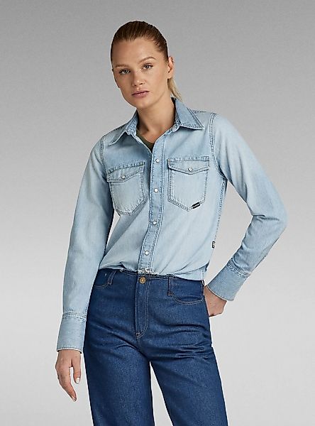 G-STAR Langarmshirt "Slim Western Hemd" günstig online kaufen