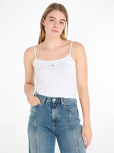 Tommy Jeans Spaghettitop "Crop Essential Strap Tank Top, kurz", mit verstel günstig online kaufen