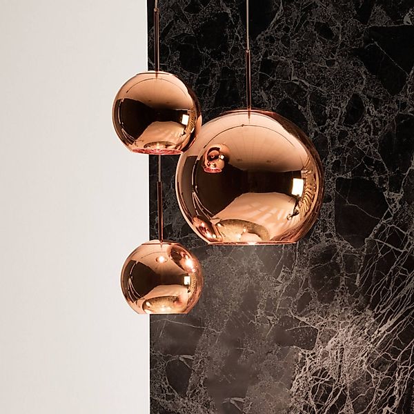 Tom Dixon Copper Trio Round Pendellampe, 3-flg. günstig online kaufen