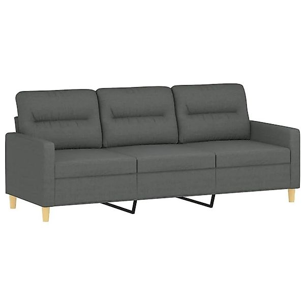 vidaXL 3-Sitzer-Sofa Dunkelgrau 180 cm Stoff 359244 günstig online kaufen