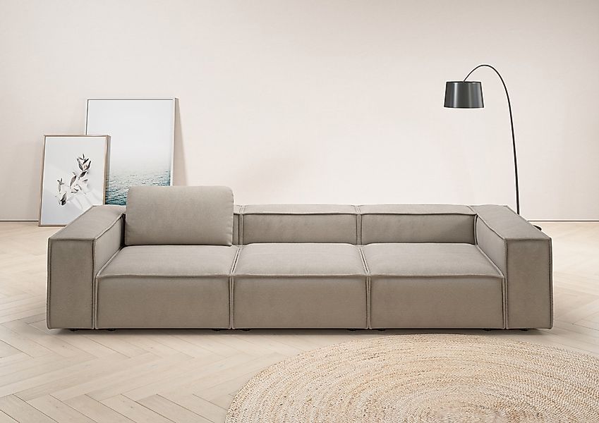 Home affaire 3,5-Sitzer "Watertown, modernes Big-Sofa XXL, 336 cm Breite, a günstig online kaufen