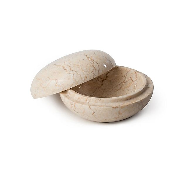 wohnfreuden Aufbewahrungsdose Marmor Dose creme rund 12 cm günstig online kaufen