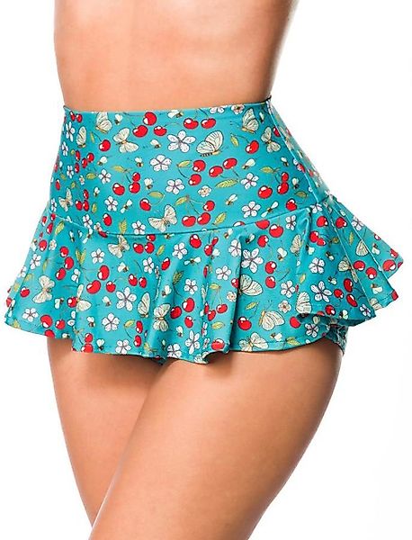 Vintage Bikini-Röckchen Grün/Weiß günstig online kaufen