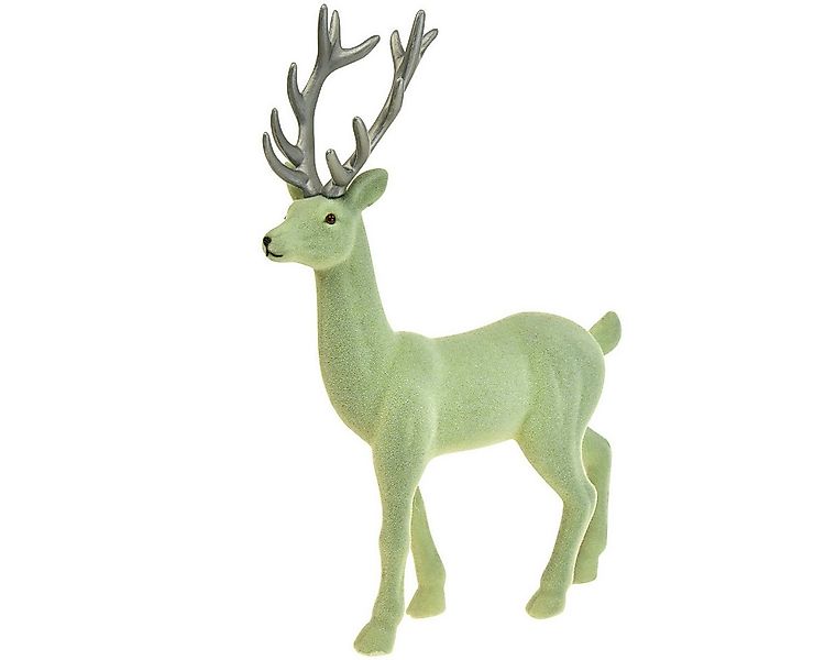 Viana Weihnachtsmann Deko Hirsch Rentier Figur Weihnachten Salbeigrün 37cm günstig online kaufen