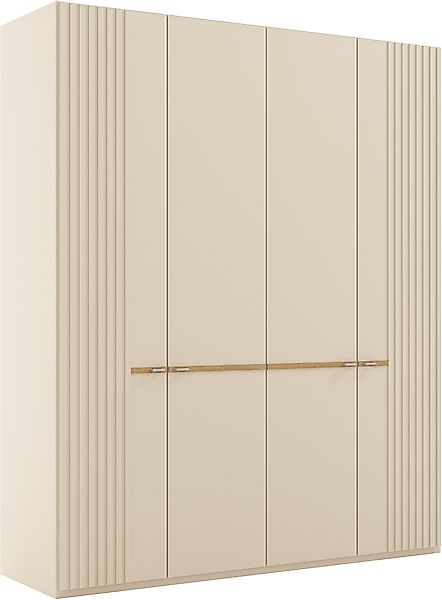 Musterring Drehtürenschrank »Isabelle« Lamellen in Korpusfarbe, Griffe in s günstig online kaufen