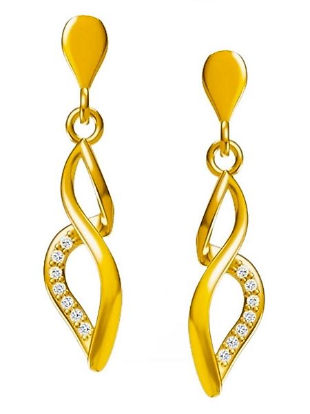 Goldene Hufeisen Paar Ohrhänger Filigrane Ohrringe Gold Unendlichkeit 18k G günstig online kaufen