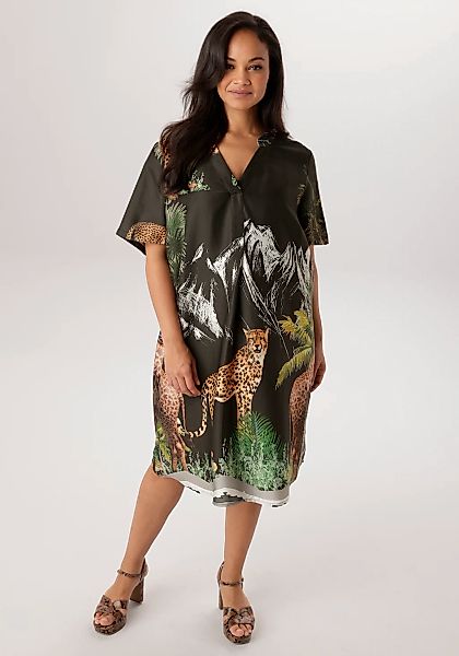 Aniston PLUS Blusenkleid mit großflächigem Print - NEUE KOLLEKTION günstig online kaufen