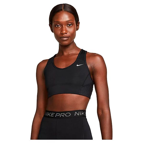 Nike Pro Dri Fit Swoosh Sparkle Sport-bh XS Black / White günstig online kaufen