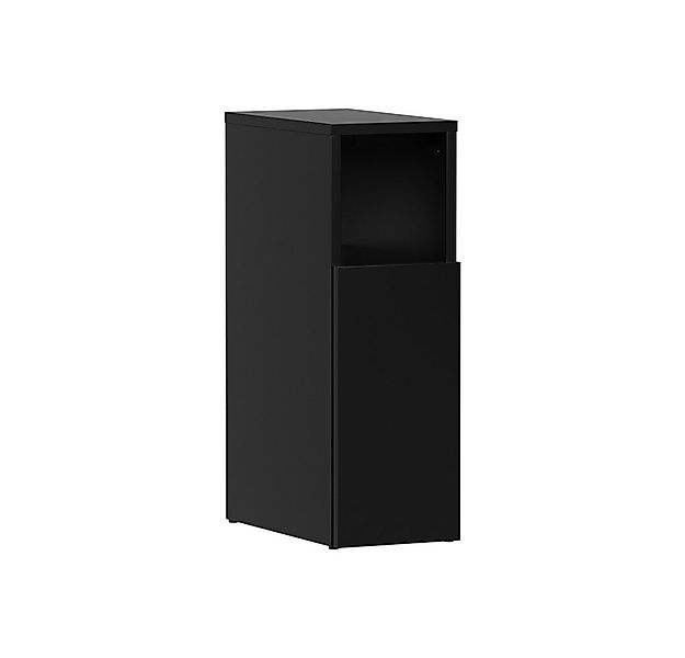 Vicco Nachtschrank Enton, Schwarz, 20 x 59.5 cm mit 1 Tür günstig online kaufen