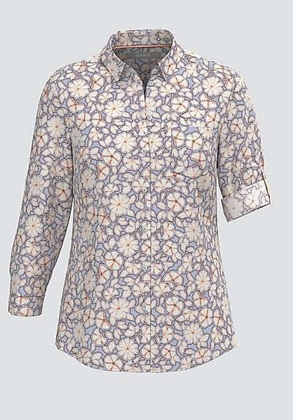 bianca Hemdbluse DAIRA mit modernem Blüten-Print und stylischen Details günstig online kaufen