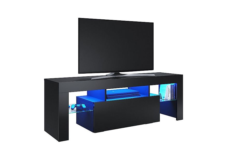 SONNI Lowboard Lowboard TV Board, Der moderne TV-Schrank, Weiß/Schwarz TV L günstig online kaufen