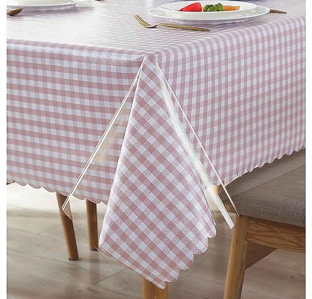 Emhelle Tischdecke Tischfolie Transparent Tischdecke Durchsichtig Wasserdic günstig online kaufen