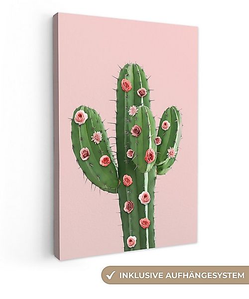 OneMillionCanvasses® Leinwandbild Kaktus - Stilleben - Blumen, Fotodruck (1 günstig online kaufen