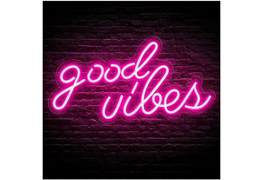 JIBENNEON LED Dekolicht Good Vibes Neonschild, USB-betrieben LED-Schild, mi günstig online kaufen