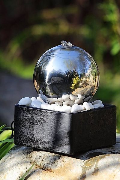 Köhko Zimmerbrunnen Zimmerbrunnen "Rumba" 25006 Kugelbrunnen mit LED-Beleuc günstig online kaufen
