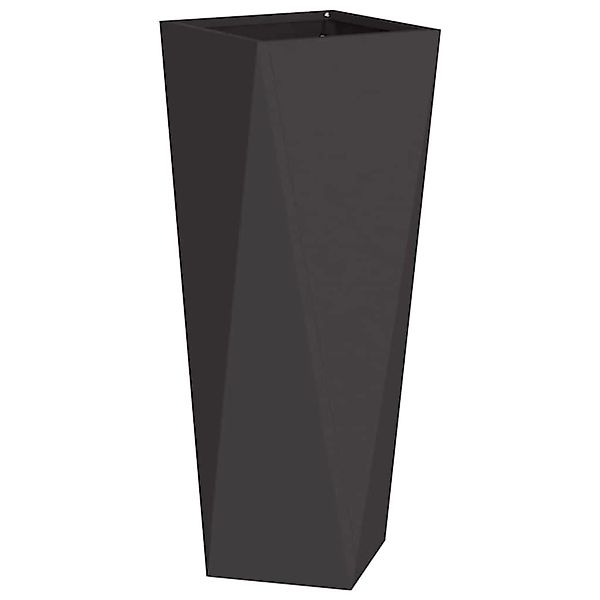 vidaXL Pflanzkübel Schwarz 30 x 30 x 75 cm Stahl 883766 günstig online kaufen
