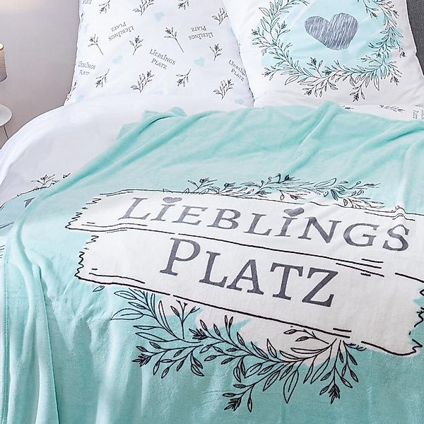 MTOnlinehandel Bettwäsche Lieblingsplatz 135x200 oder 155x220 + 80x80 cm, 1 günstig online kaufen