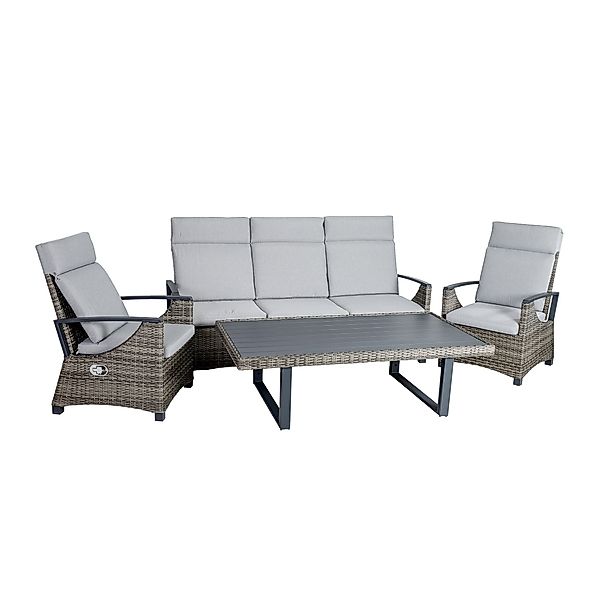 Greemotion Loungeset Rattan Gartenlounge Set Outdoor günstig online kaufen