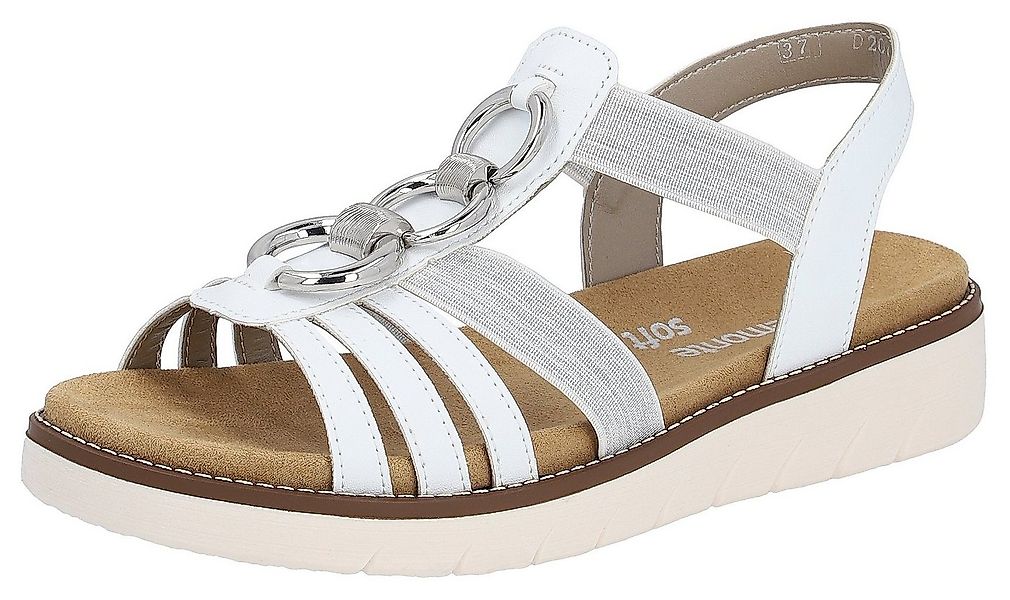 Remonte Sandale, Sommerschuh, Sandalette, Keilabsatz, mit praktischen Gummi günstig online kaufen