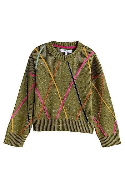 Next Strickpullover Pullover mit Argyle-Karomuster (1-tlg) günstig online kaufen