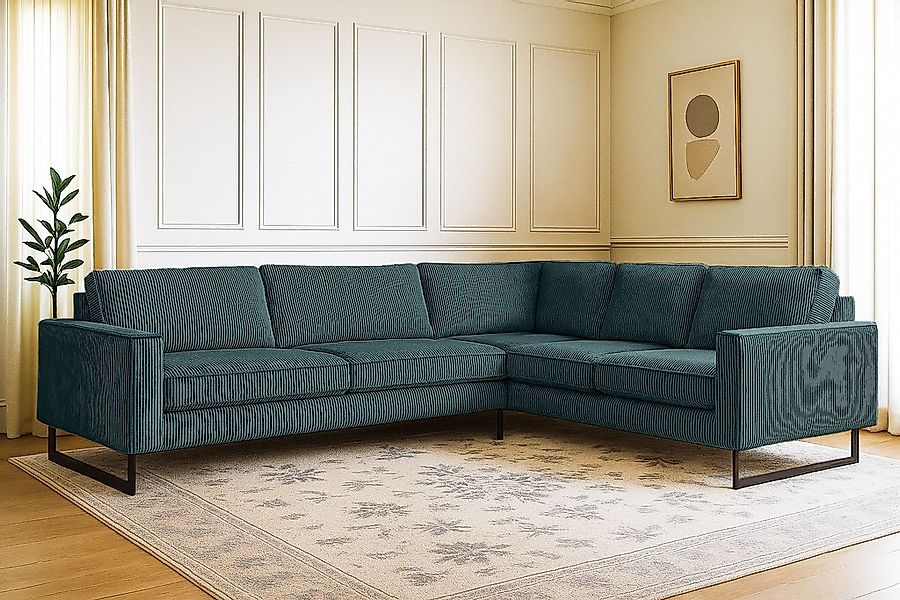 Home affaire Ecksofa "Pinto, XXL, 250/290 cm, langer Schenkel, Ottomane" Co günstig online kaufen