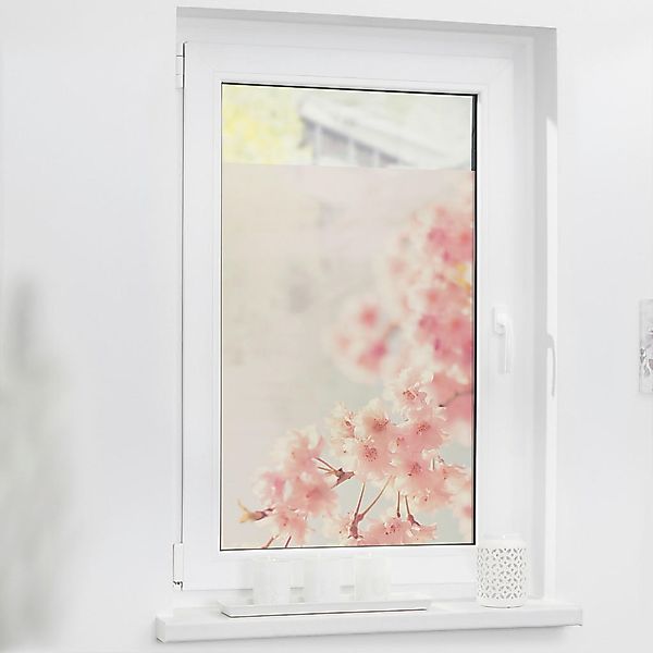 LICHTBLICK Fensterfolie Kirschbaum Kirschblüte Kirschbaum orange B/L: ca. 5 günstig online kaufen