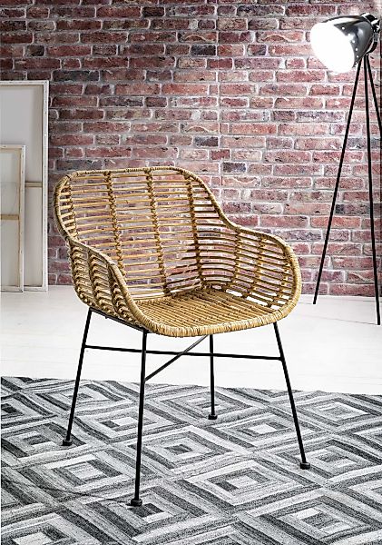 SIT Rattanstuhl "Rattan Vintage" (Set) 2 Stk.mit Armlehnen, Shabby Chic, Vi günstig online kaufen